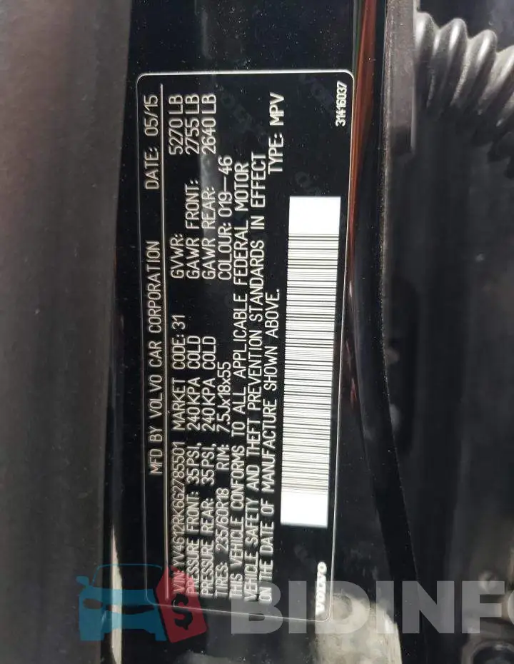 YV4612RK6G2785501 Photo# 13