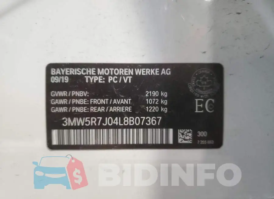 3MW5R7J04L8B07367 Photo# 13