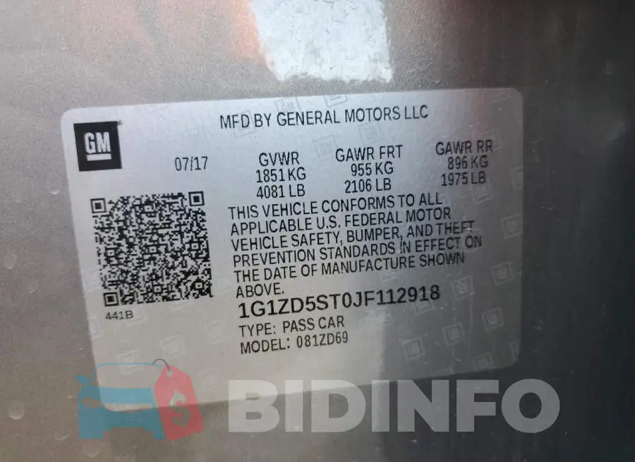 1G1ZD5ST0JF112918 Photo# 12