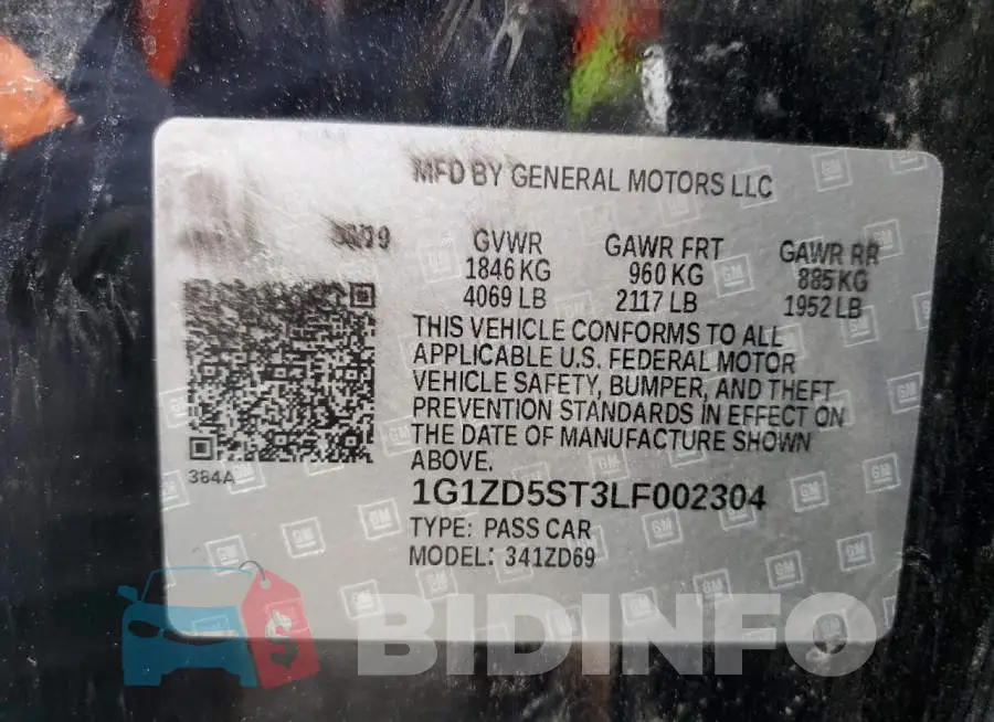 1G1ZD5ST3LF002304 Photo# 13