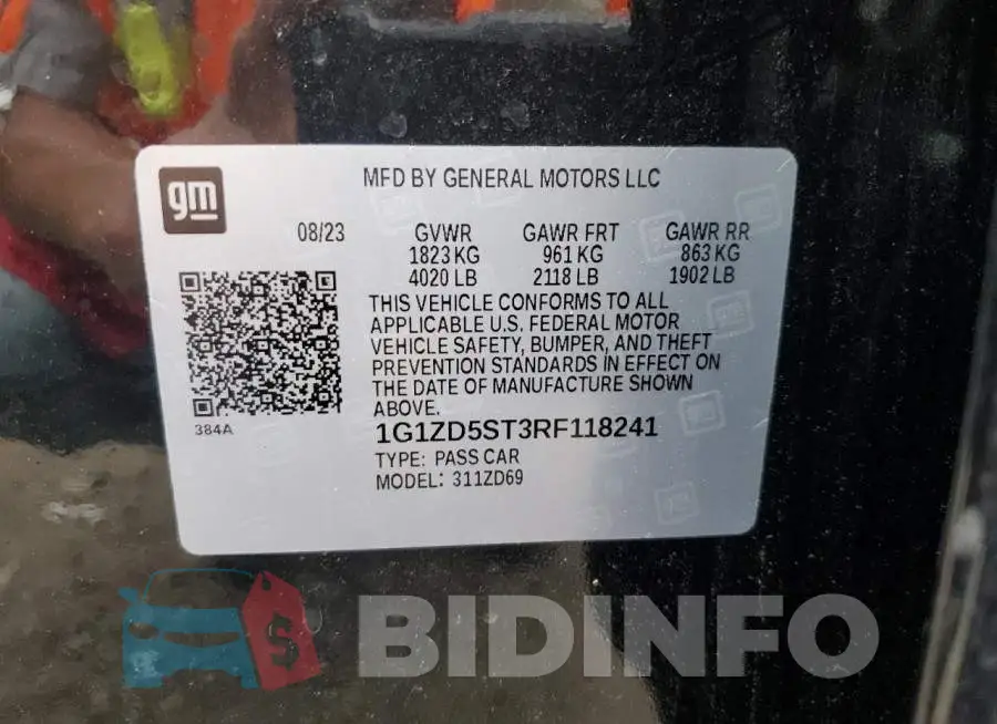 1G1ZD5ST3RF118241 Photo# 12