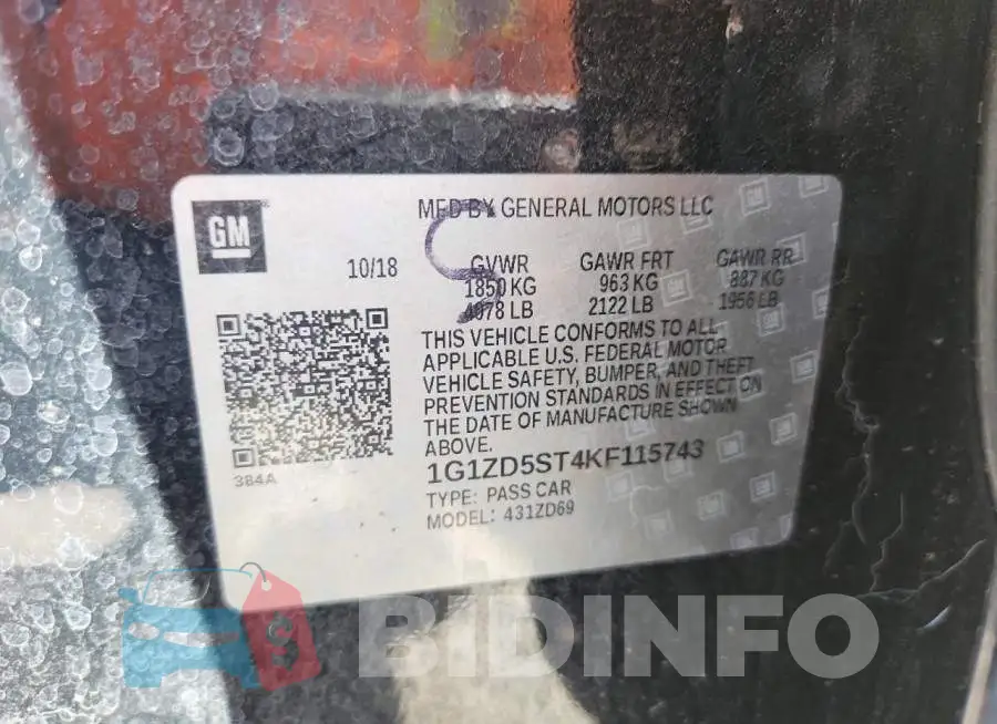1G1ZD5ST4KF115743 Photo# 12