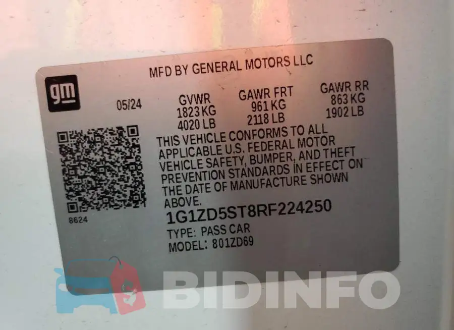 1G1ZD5ST8RF224250 Photo# 13