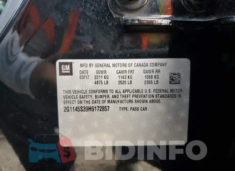 2G1145S39H9172857 Photo# 12