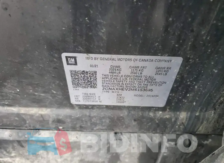 2GNAXHEV2M6153695 Photo# 13