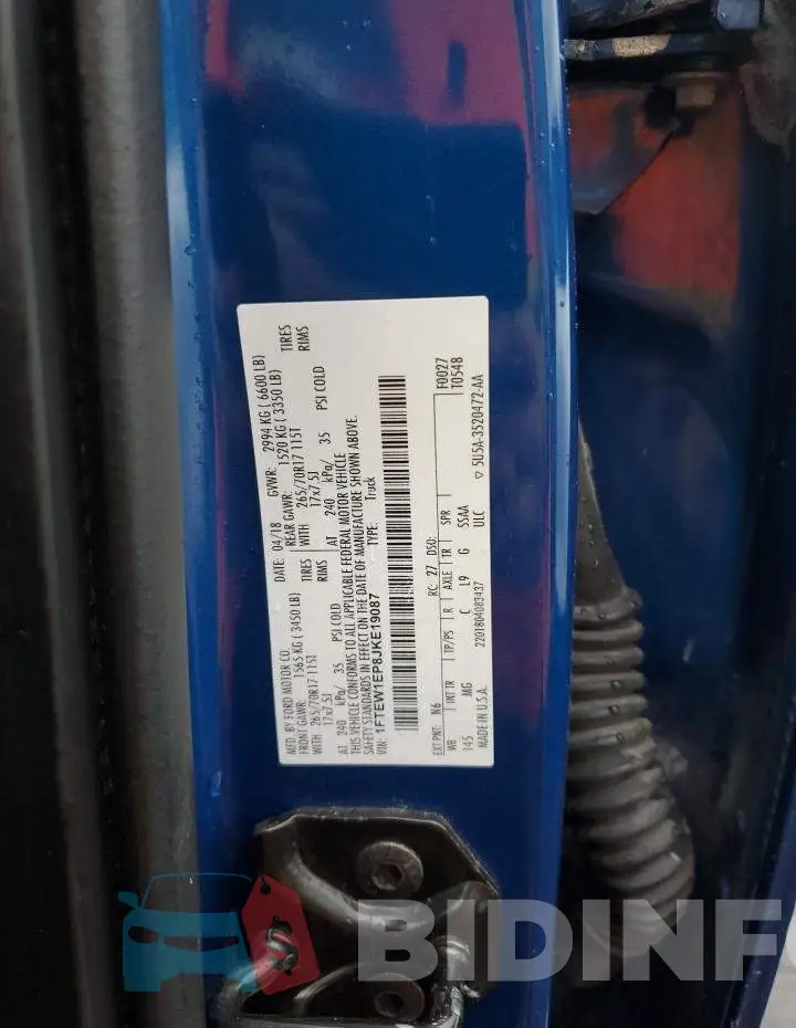 1FTEW1EP8JKE19087 Photo# 12
