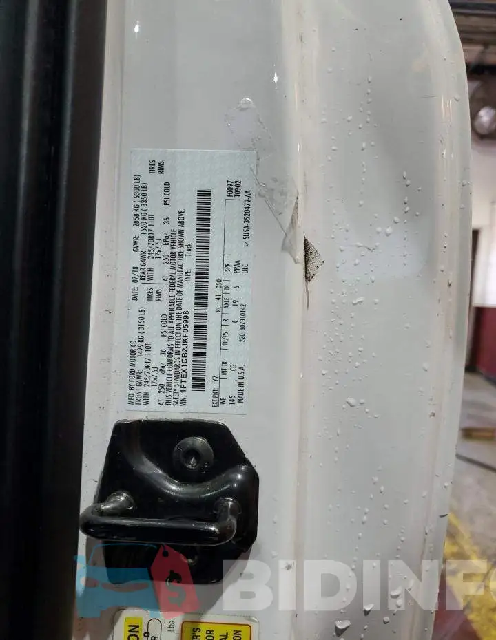 1FTEX1CB2JKF05998 Photo# 12