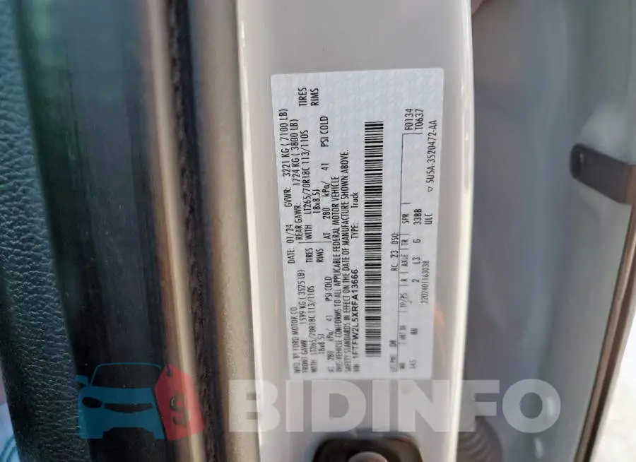 1FTFW2L5XRFA13666 Photo# 12