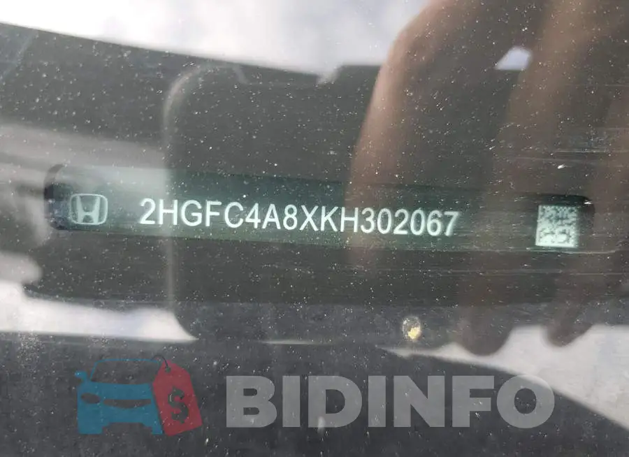 2HGFC4A8XKH302067 Photo# 12