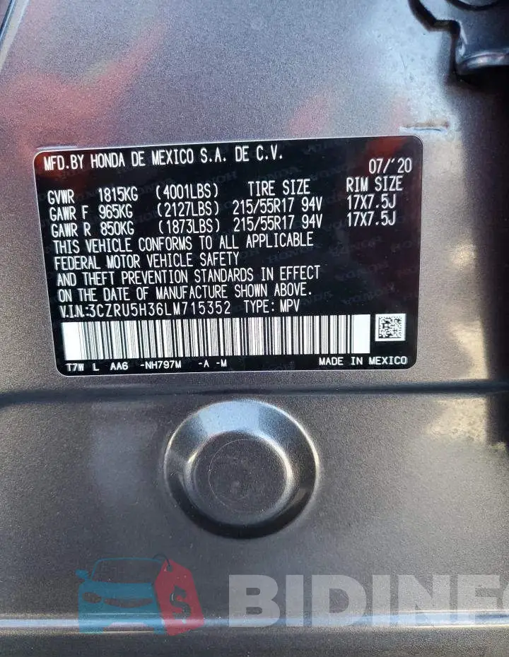 3CZRU5H36LM715352 Photo# 13