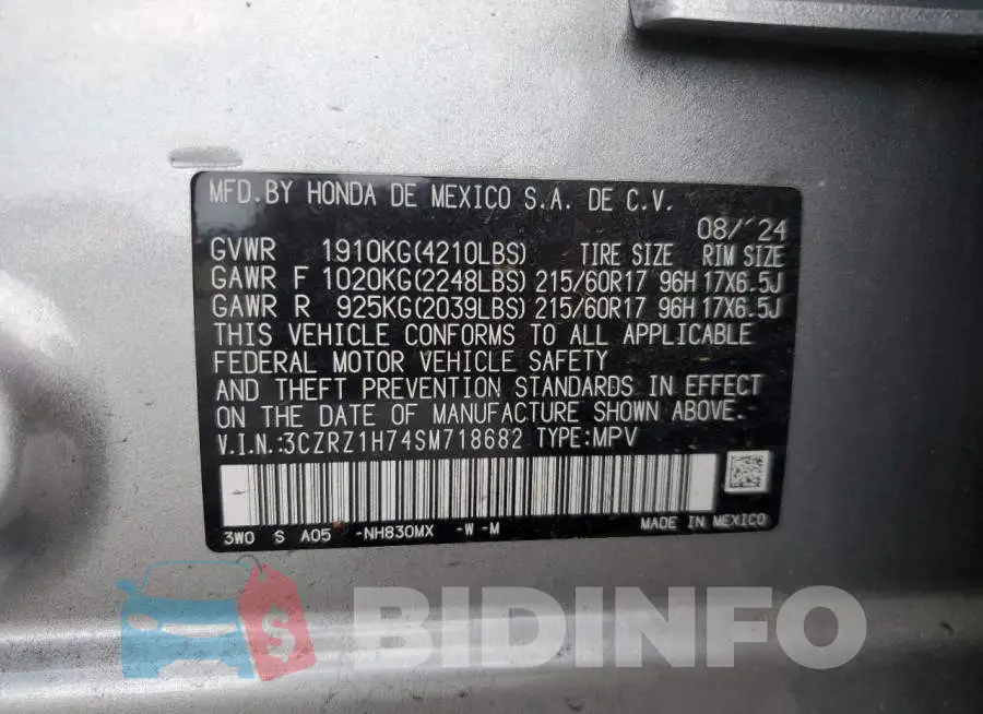 3CZRZ1H74SM718682 Photo# 13