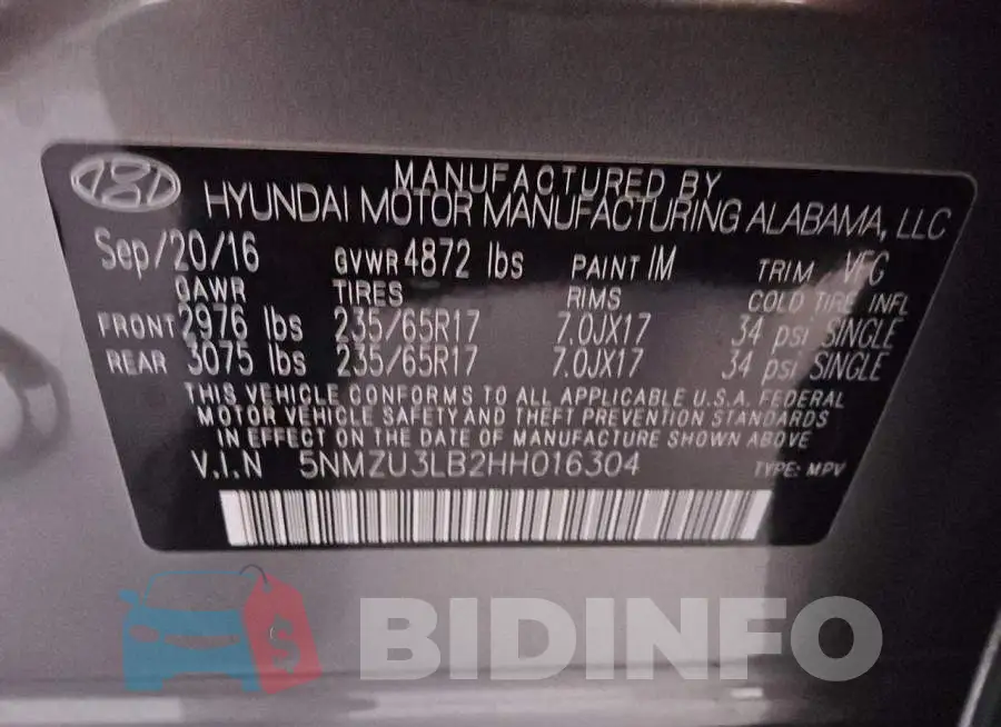 5NMZU3LB2HH016304 Photo# 13