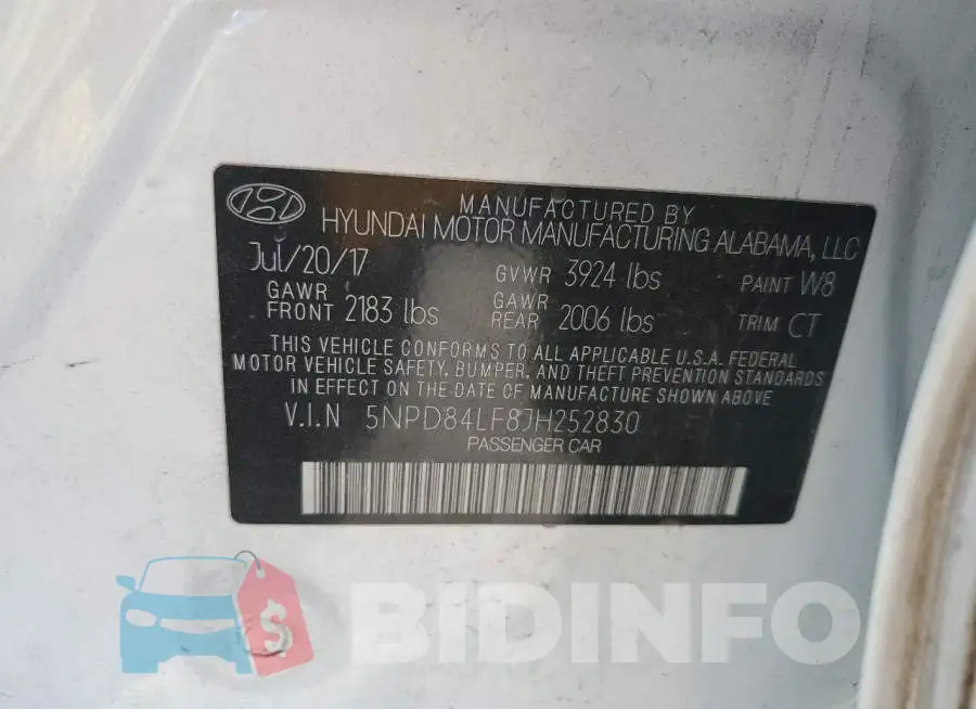 5NPD84LF8JH252830 Photo# 12