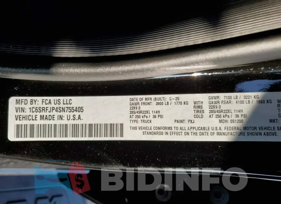 1C6SRFJP4SN755405 Photo# 12