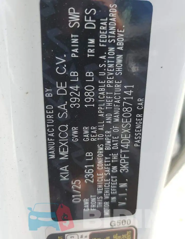 3KPFT4DEXSE087141 Photo# 12