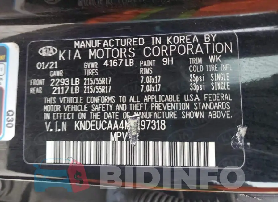 KNDEUCAA4M7197318 Photo# 13