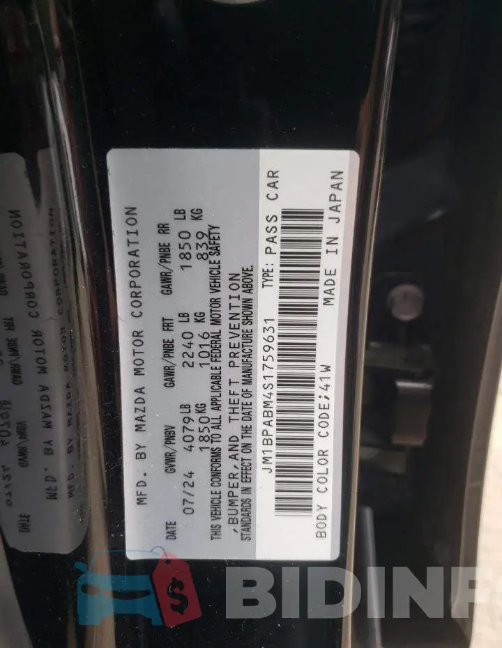 JM1BPABM4S1759631 Photo# 12