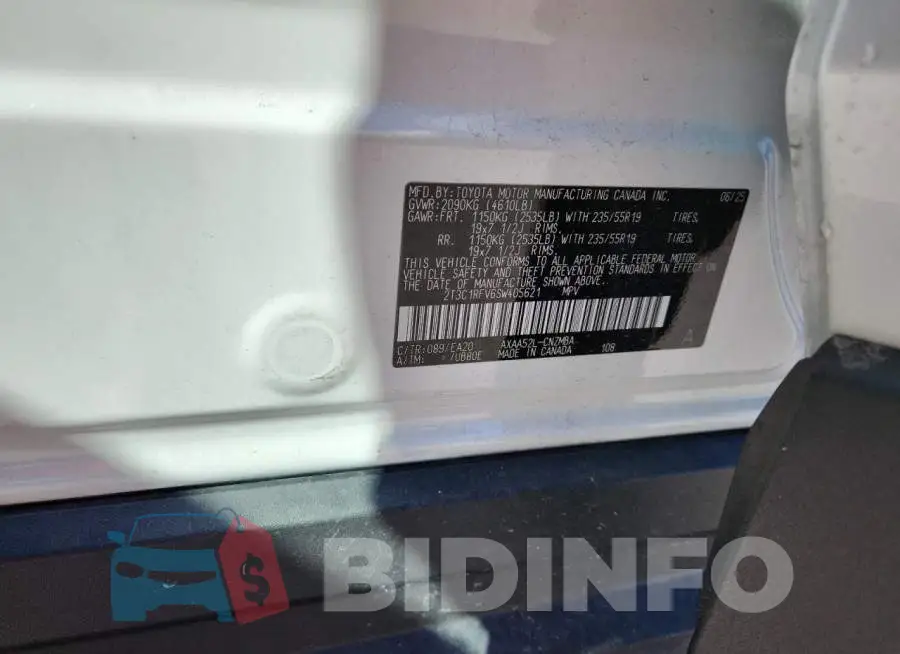 2T3C1RFV6SW405621 Photo# 13