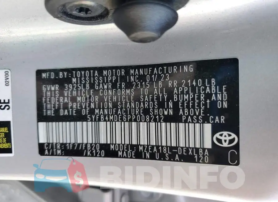 5YFB4MDE6PP008212 Photo# 12