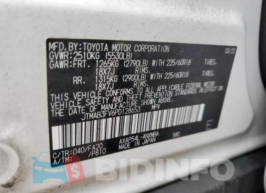 JTMAB3FV6PD128653 Photo# 14