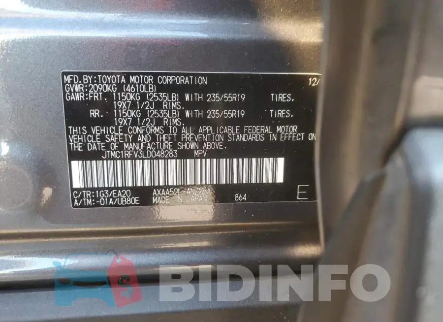 JTMC1RFV3LD048283 Photo# 13