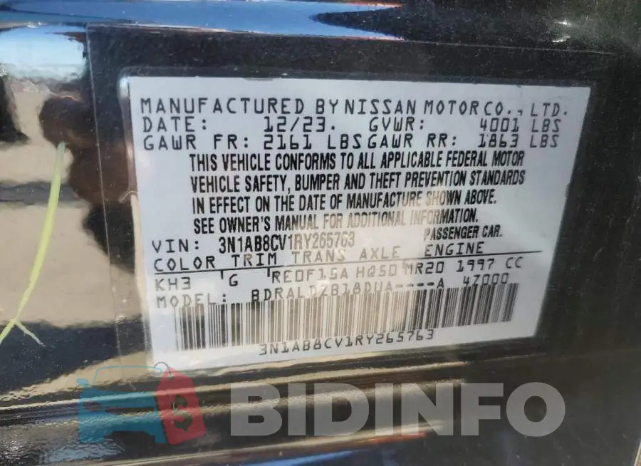 3N1AB8CV1RY265763 Photo# 12