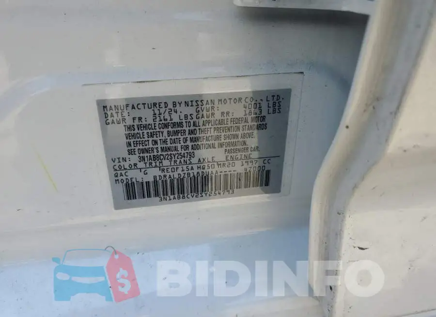 3N1AB8CV2SY254793 Photo# 13