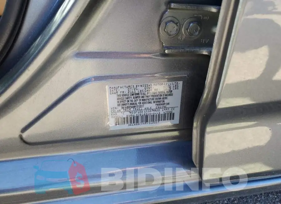 3N1AB8CV4MY312017 Photo# 12