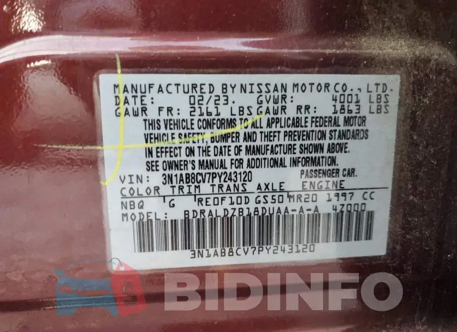 3N1AB8CV7PY243120 Photo# 12