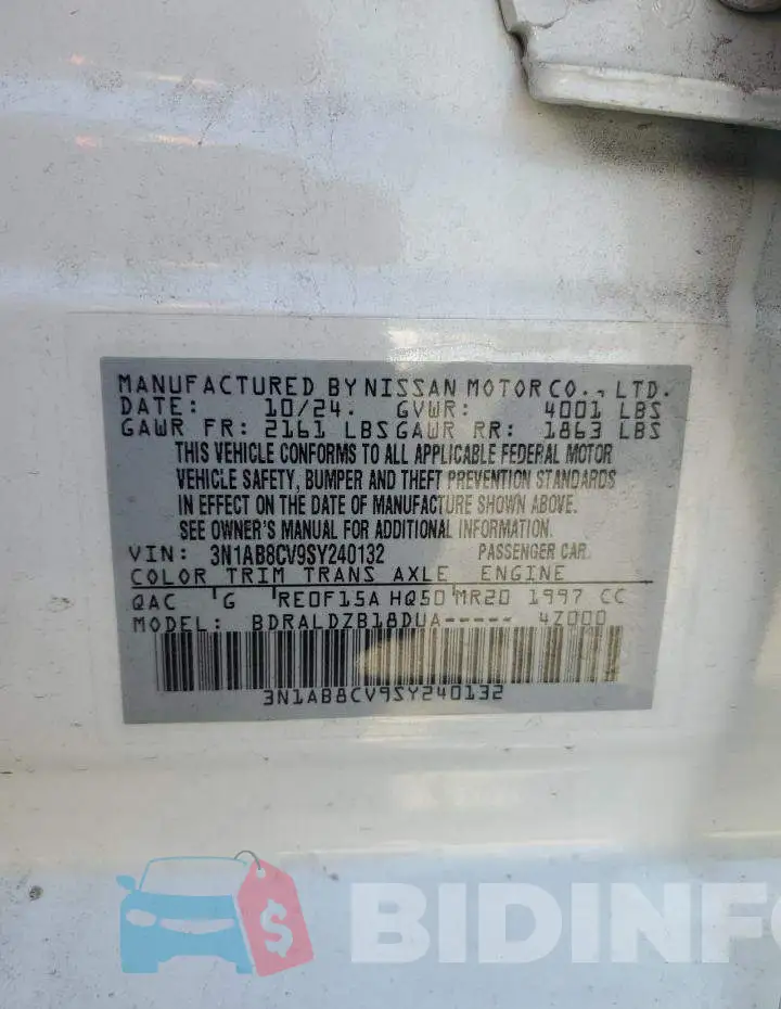 3N1AB8CV9SY240132 Photo# 12