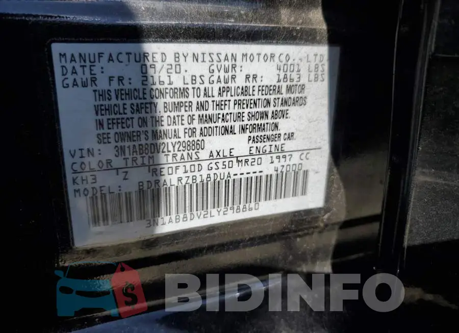3N1AB8DV2LY298860 Photo# 12