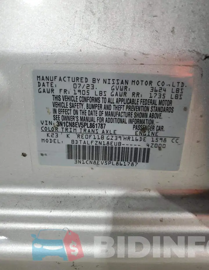 3N1CN8EV5PL861787 Photo# 12
