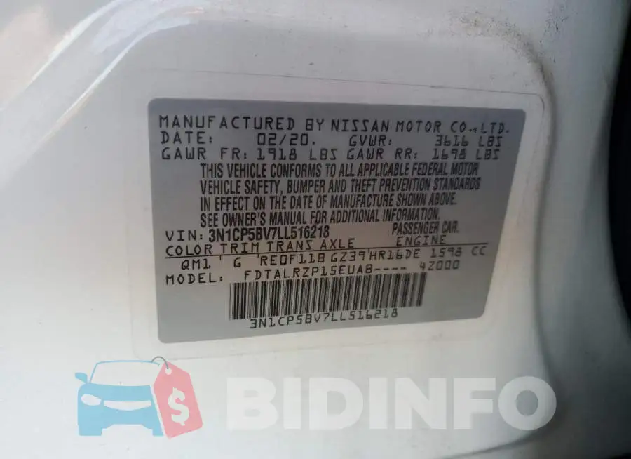 3N1CP5BV7LL516218 Photo# 13