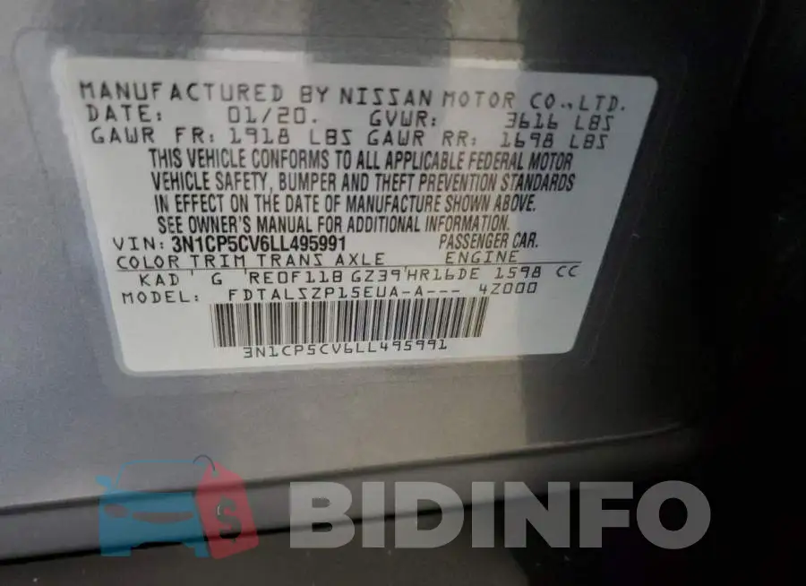 3N1CP5CV6LL495991 Photo# 13