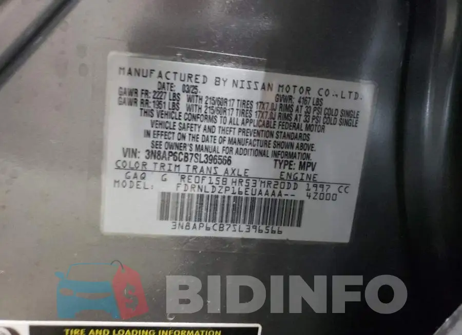3N8AP6CB7SL396566 Photo# 13