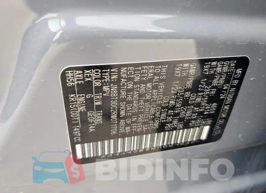 JN8BT3DC2RW071706 Photo# 12