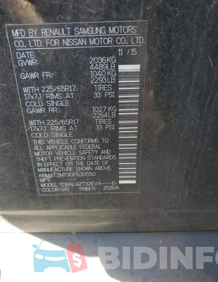 KNMAT2MT9GP630550 Photo# 12