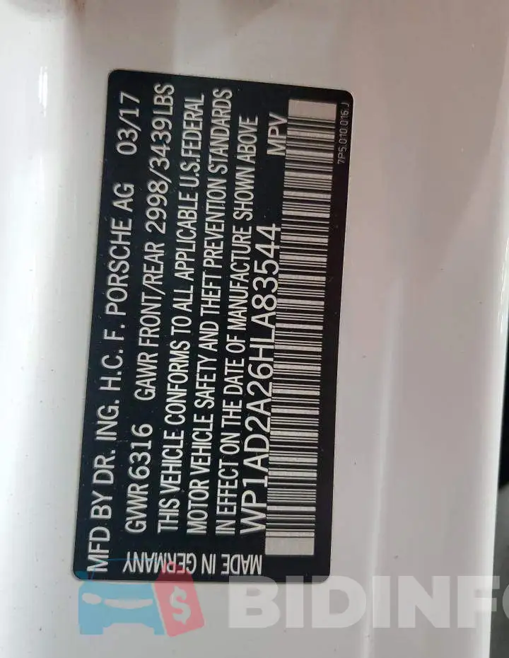 WP1AD2A26HLA83544 Photo# 13