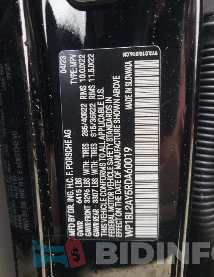 WP1BL2AY5RDA60019 Photo# 13