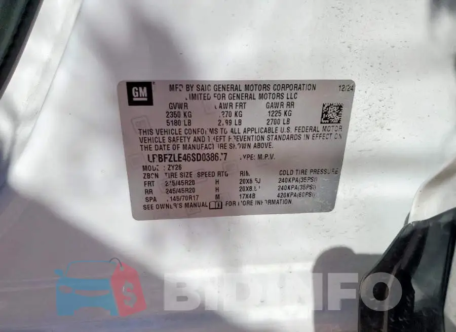 LRBFZLE46SD038677 Photo# 13