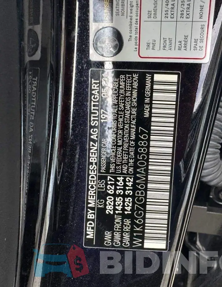 W1K6G7GB6MA058867 Photo# 10