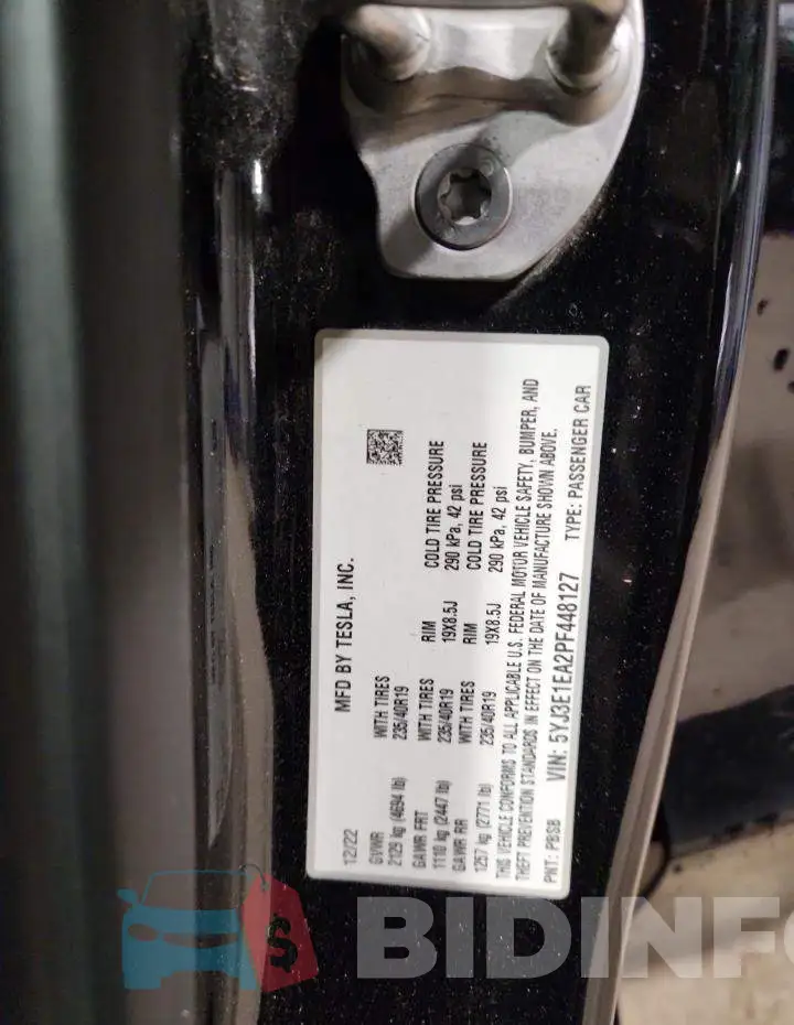 5YJ3E1EA2PF448127 Photo# 12
