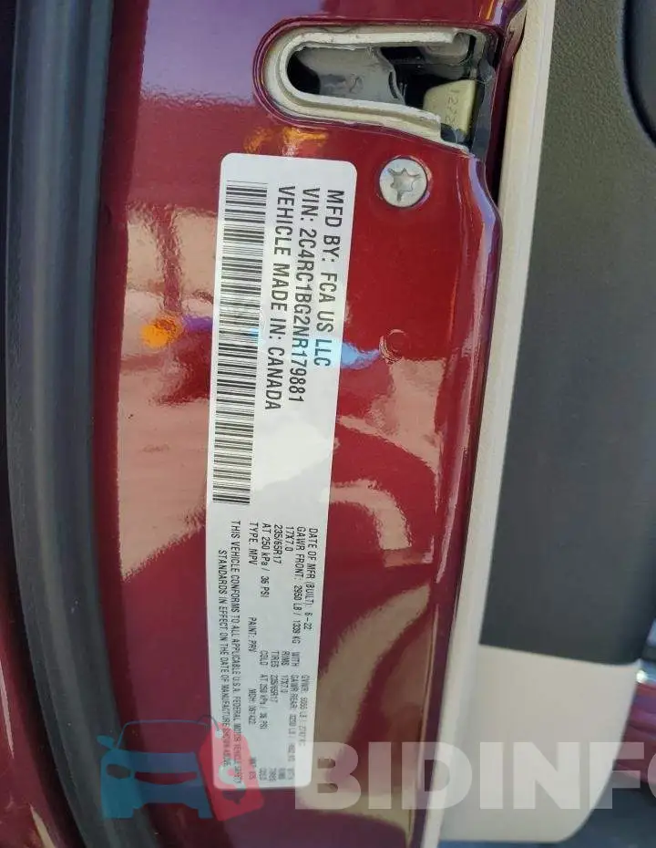 2C4RC1BG2NR179881 Photo# 14