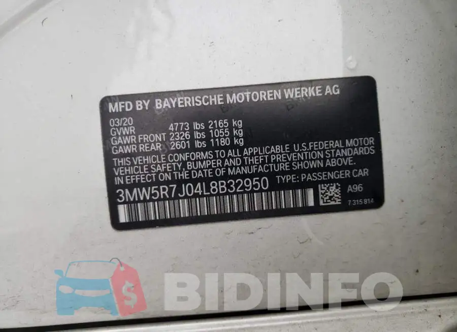 3MW5R7J04L8B32950 Photo# 12