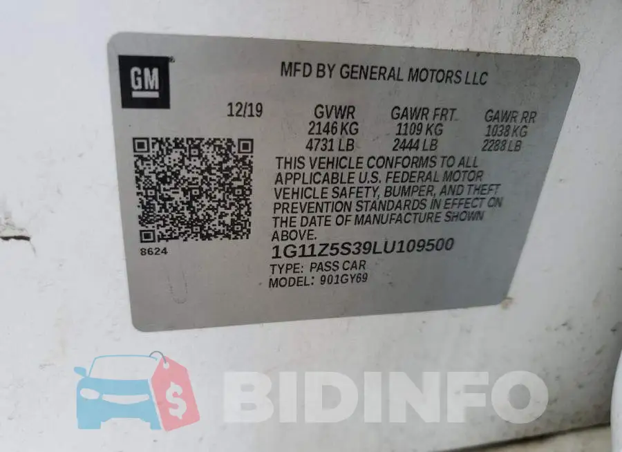 1G11Z5S39LU109500 Photo# 12