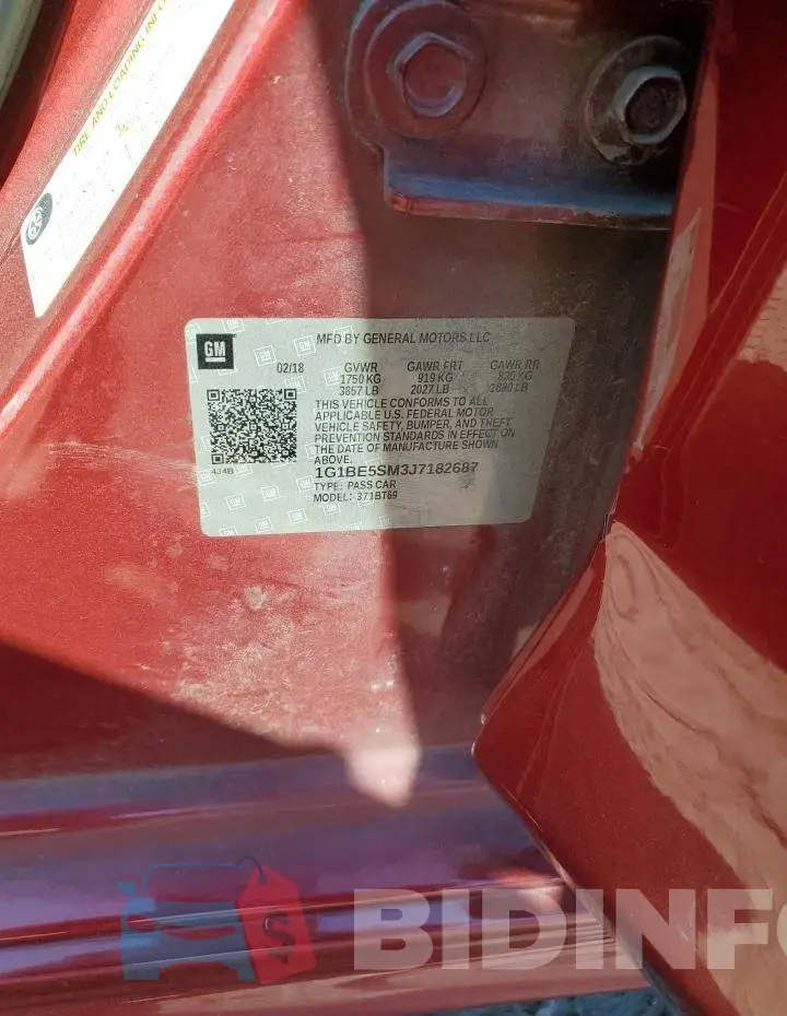 1G1BE5SM3J7182687 Photo# 13