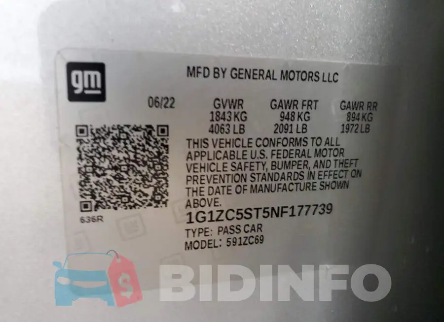 1G1ZC5ST5NF177739 Photo# 12
