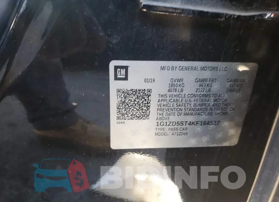 1G1ZD5ST4KF164537 Photo# 13