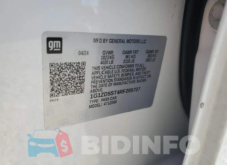 1G1ZD5ST4RF205727 Photo# 12