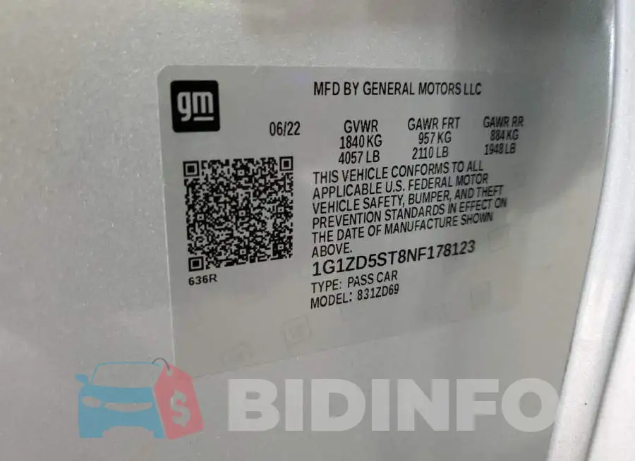 1G1ZD5ST8NF178123 Photo# 12
